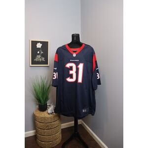 Men's Navy & Red #31 Football Jersey -